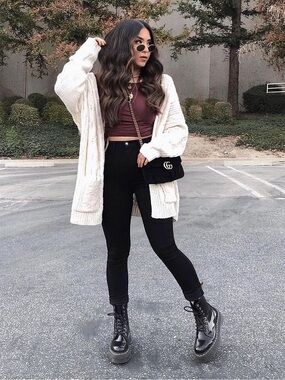 Chunky Cream Knit Cardigan